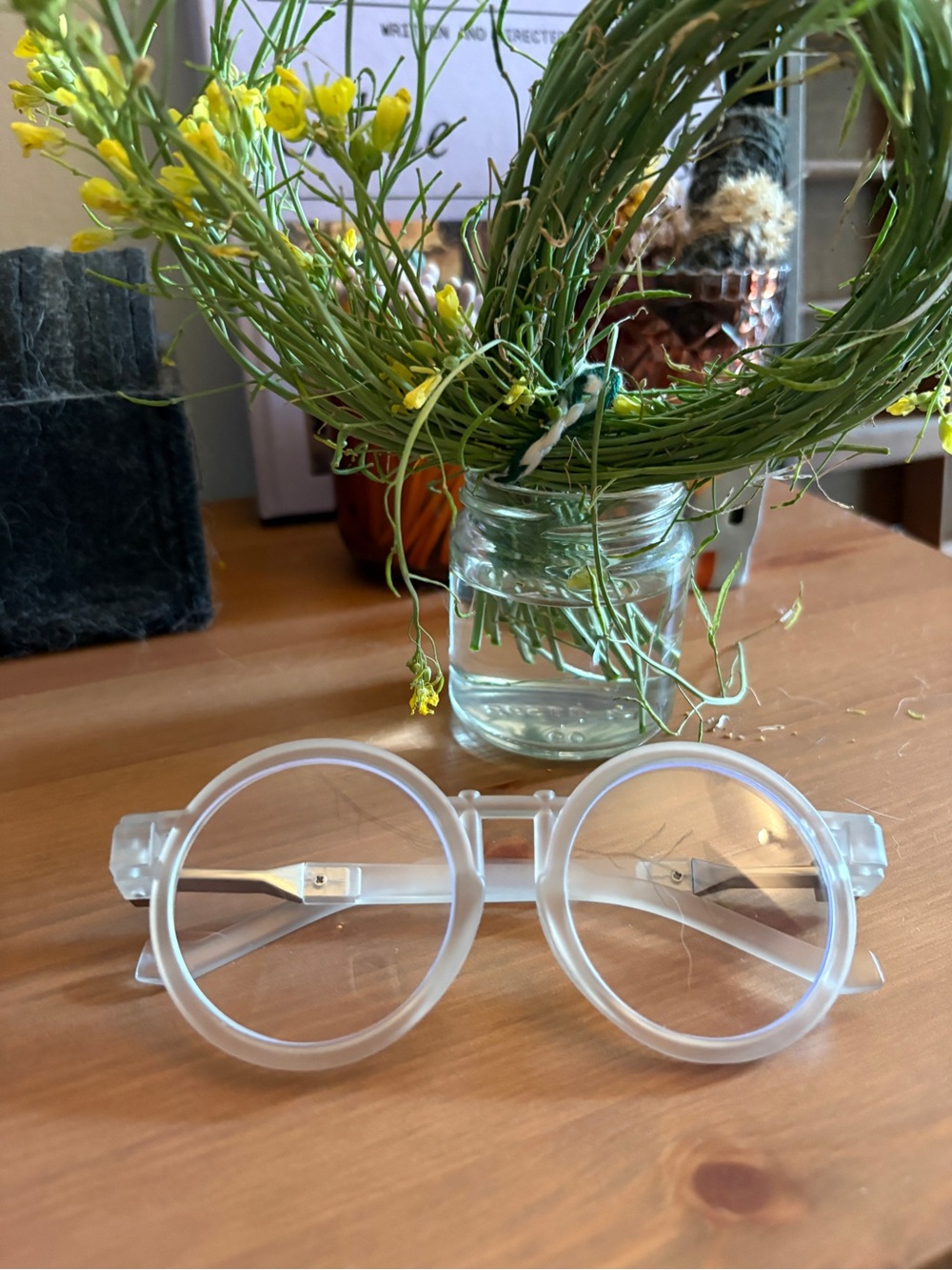 Clear Round Glasses for Women - Transparent Frame